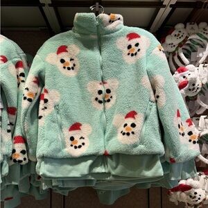 Disney Parks Exclusive Mickey Snowman Fleece Jacket *2024*